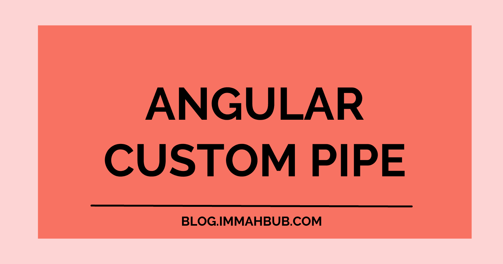 Create custom pipe in Angular